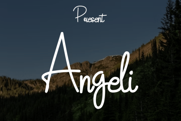 Angeli Font: Handwritten Elegance for Crafters