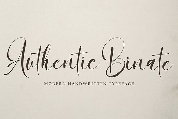 Authentic Binate: A Handwritten Font That Builds Trust
