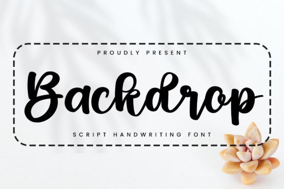 Backdrop: A Bold Script Font That Elevates Digital Branding