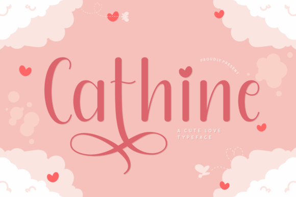 Cathine: A Handwritten Font with Romantic Charm