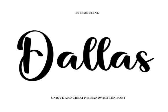 Dallas: A Cool Handwritten Font