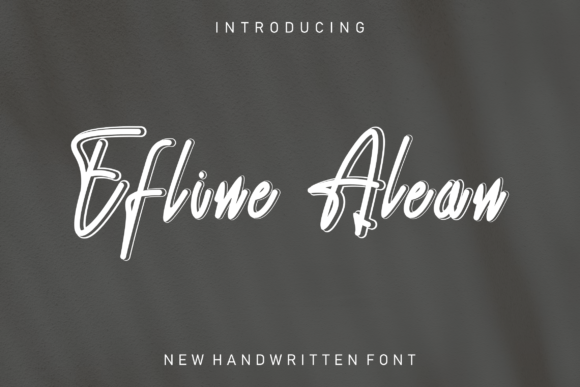 Efline Alean: A Stylish Handwritten Font