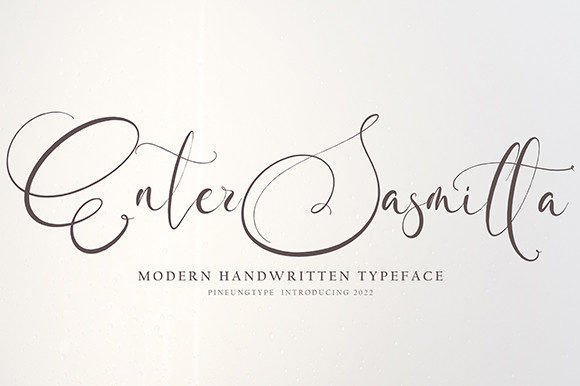 Enter Sasmitta: A Classy Script Font for Business