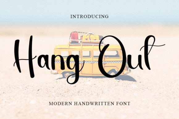 Hang Out: A Handwritten Font for Creative Projects