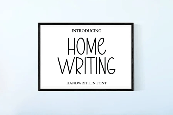 Home Writing: A Handwritten Font for Makers