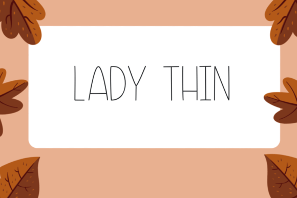 Lady Thin Font Review