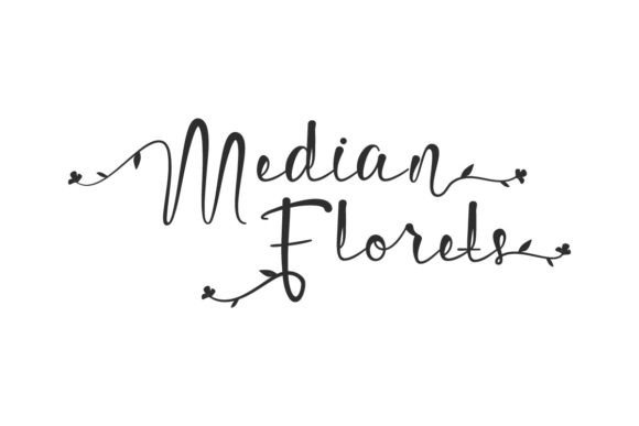 Median Florets Font for Web Design