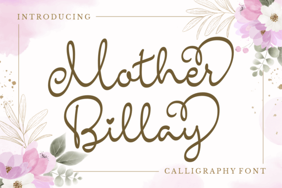 Mother Billay: A Timeless Script Font for Small Business Branding
