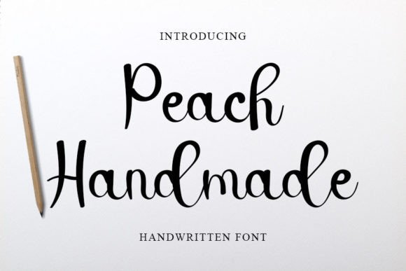 Peach Handmade: A Handwritten Font for Web Design