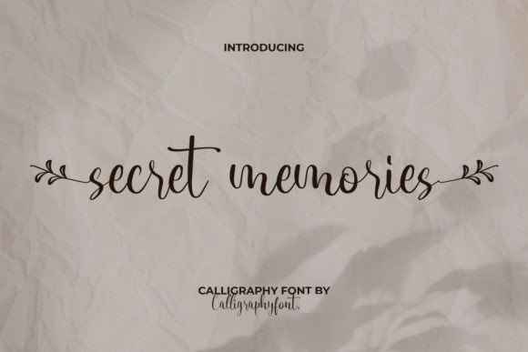 Secret Memories Font: Elegant Script for Creative Makers