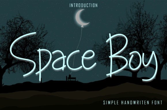 Space Boy: A Fun Handwritten Font